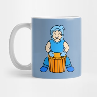 Cute hand drum girl Mug